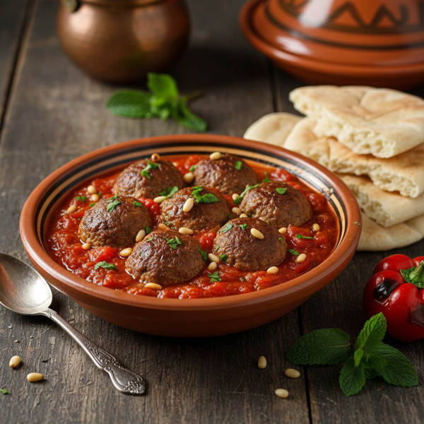 Dawood Basha: Flavorful Syrian Meatballs in Tomato Sauce recipe