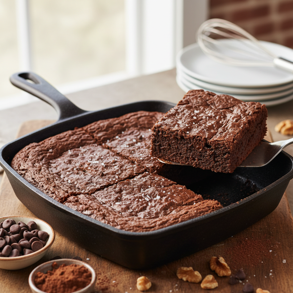 Decadent 5-Ingredient Cocoa Brownies recipe