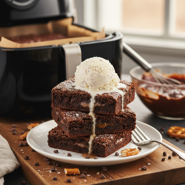 Decadent Air Fryer Chocolate Brownies recipe
