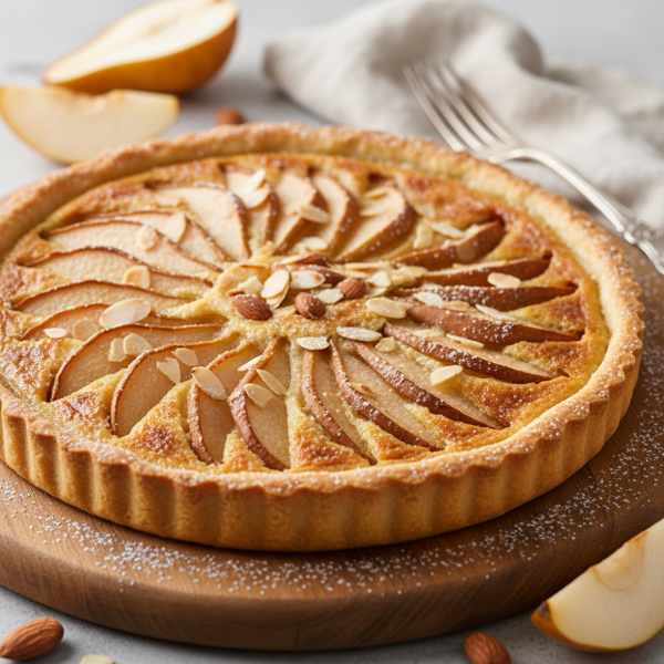 Decadent Almond-Pear Delight Tart recipe