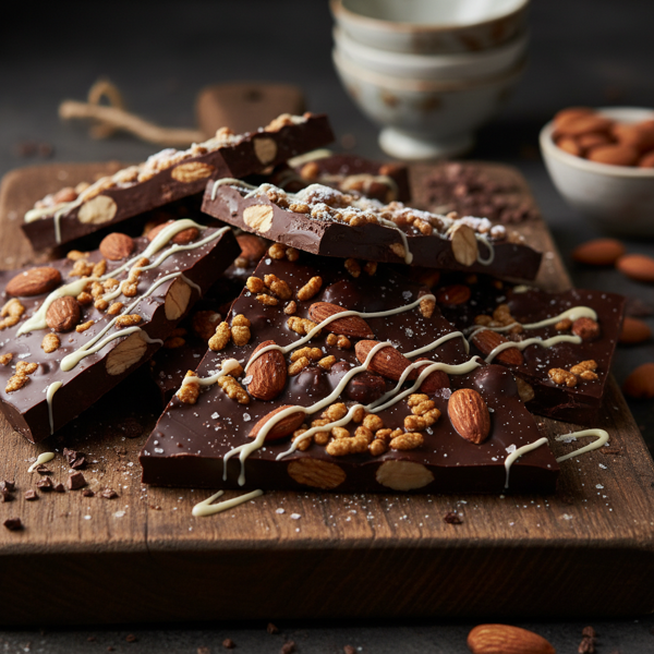Decadent Almond Chocolate Crunch Bark recipe
