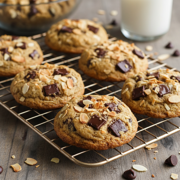 Decadent Almond Coconut Chocolate Chip Cookies recipe