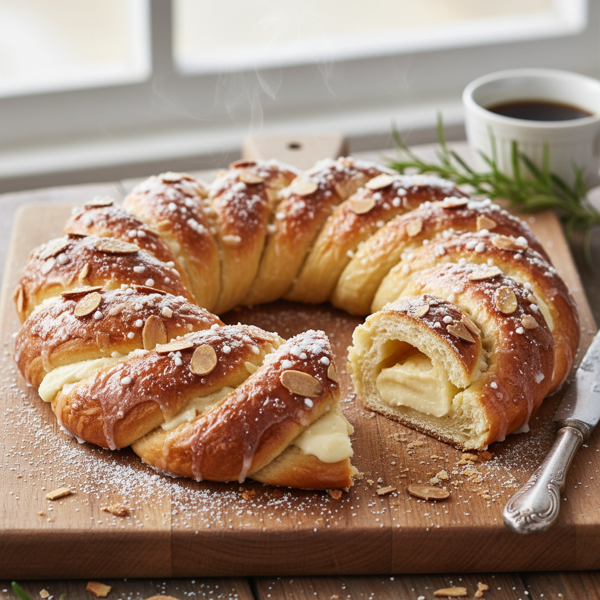 Decadent Almond Marzipan Kringle recipe