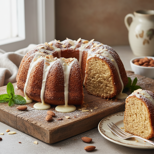 Decadent Almond Sour Cream Pound Cake recipe