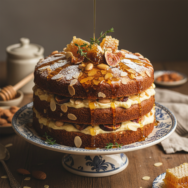 Decadent Almond & Honey Cake recipe