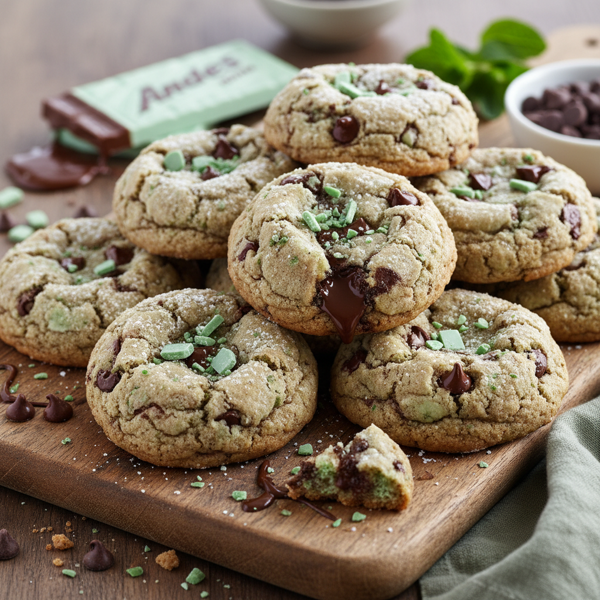 Decadent Andes Mint Chocolate Chip Cookies recipe
