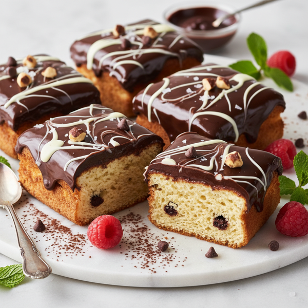 Decadent Angel Food Chocolate Bars recipe