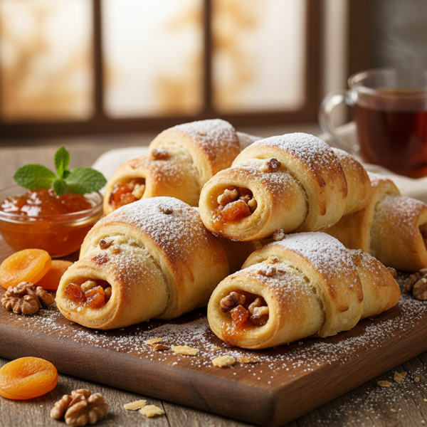 Decadent Apricot Walnut Crescent Rolls recipe