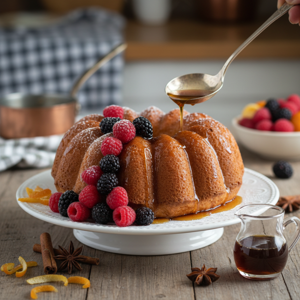 Decadent Baba Au Rhum (Rum-Infused Cake) recipe