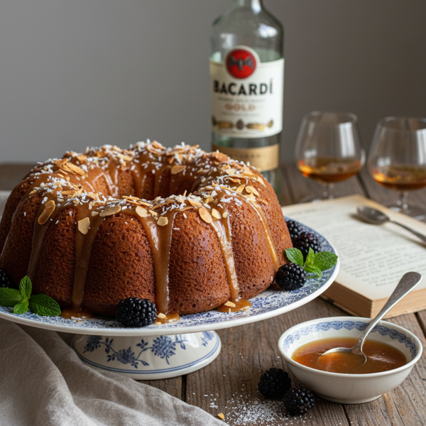 Decadent Bacardi Rum Cake recipe