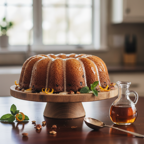 Decadent Bacardi Rum Cake with Glaze recipe