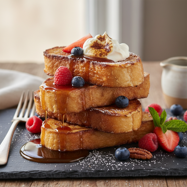 Decadent Baguette French Toast recipe
