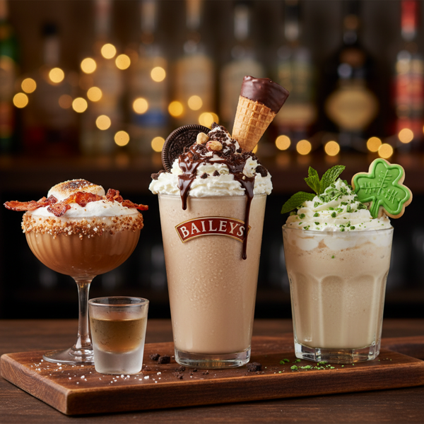 Decadent Bailey's Adult Milkshake Trio recipe