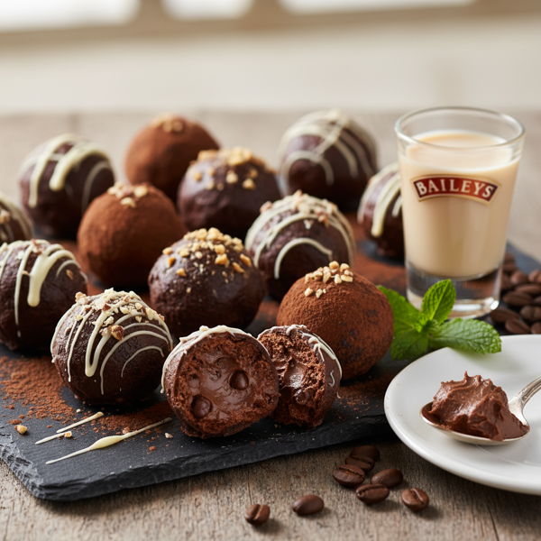 Decadent Bailey's Chocolate Fudge Truffles recipe