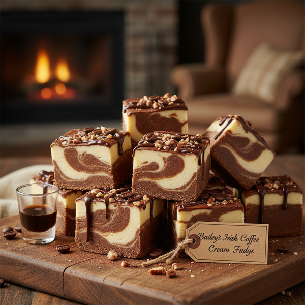 Decadent Bailey's Irish Coffee Cream Fudge recipe