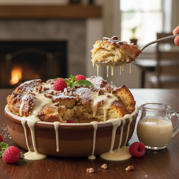 Decadent Bailey's Irish Cream Bread Pudding recipe