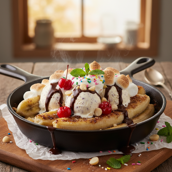 Decadent Baked Banana Split Delight recipe
