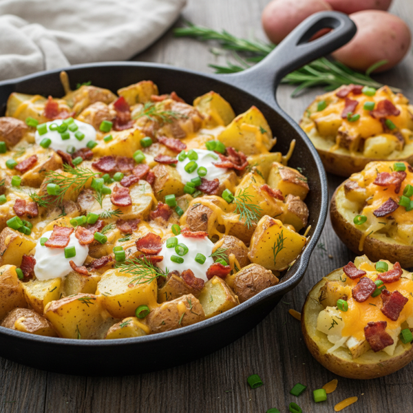 Decadent Baked Potato Salad Delight recipe