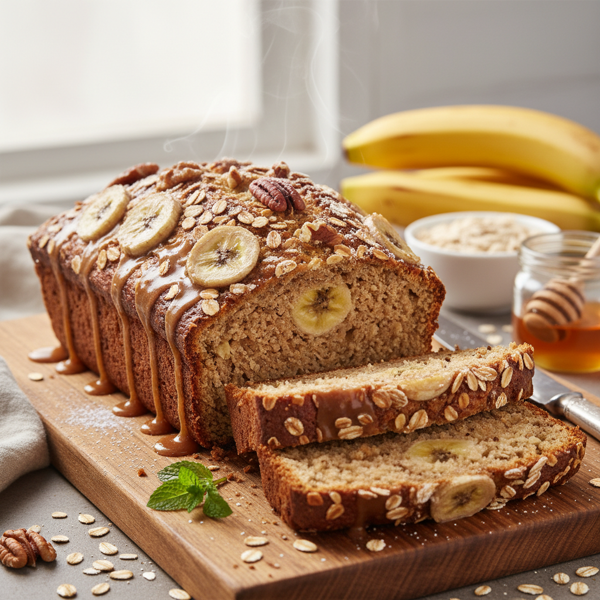 Decadent Banana-Oat Delight Bread recipe