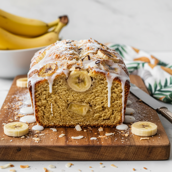 Decadent Banana Coconut Dream Loaf recipe