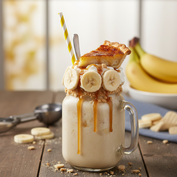 Decadent Banana Pudding Milkshake Delight recipe