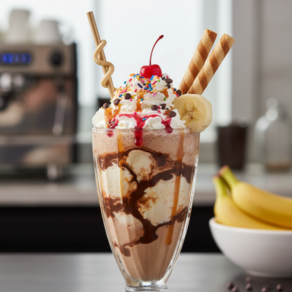 Decadent Banana Split Mocha Frappe recipe