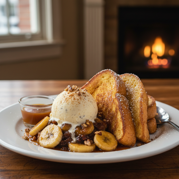 Decadent Bananas Foster Delight a La Mode recipe