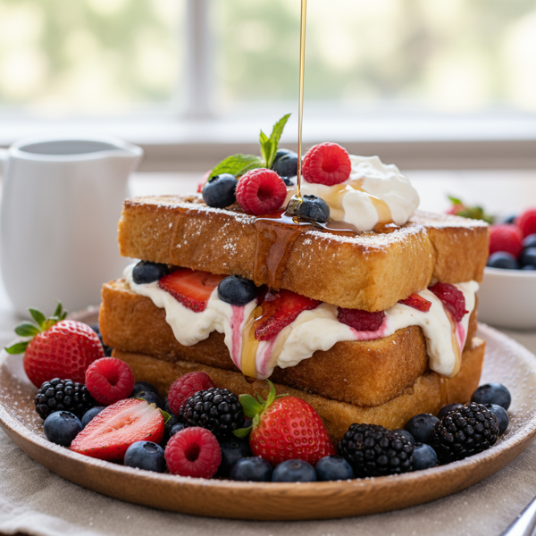 Decadent Berry-Stuffed French Toast Delight recipe