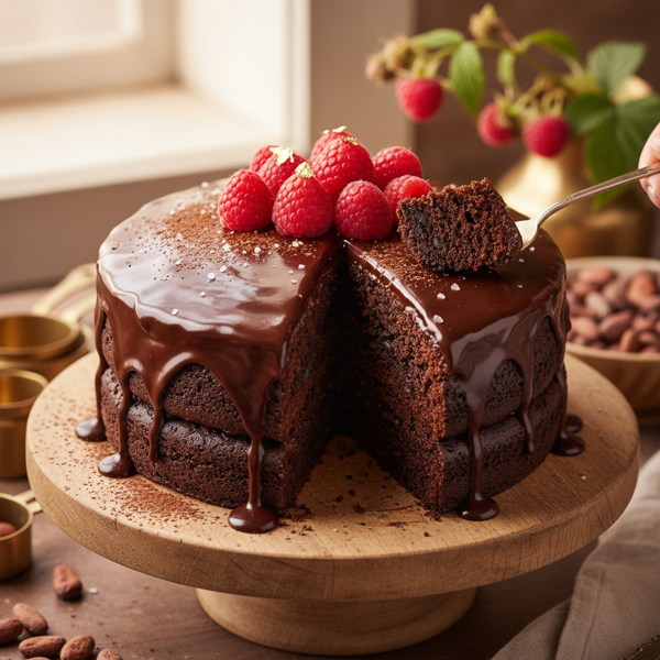 Decadent Black Bean Chocolate Cake recipe