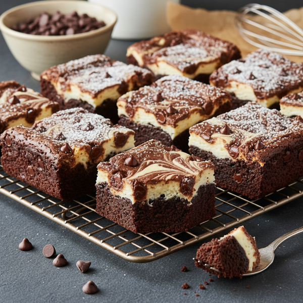 Decadent Black Bottom Brownies recipe