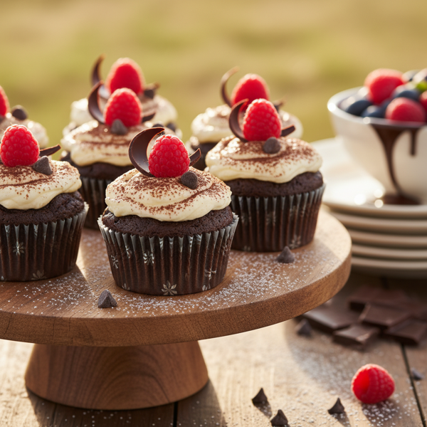 Decadent Black Bottom Cream Cheese Cupcakes recipe