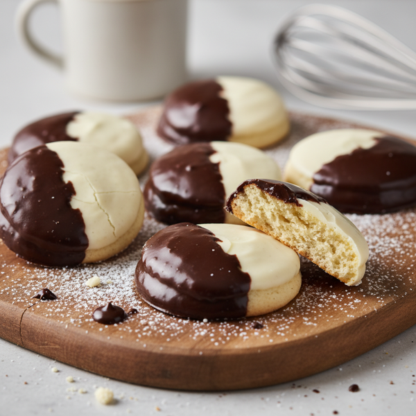 Decadent Black and White Cookies recipe