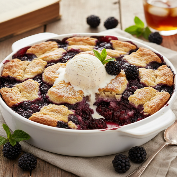 Decadent Blackberry Cobbler Delight recipe