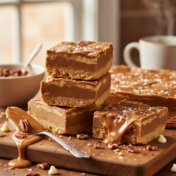 Decadent Blonde Chocolate Fudge Bars recipe
