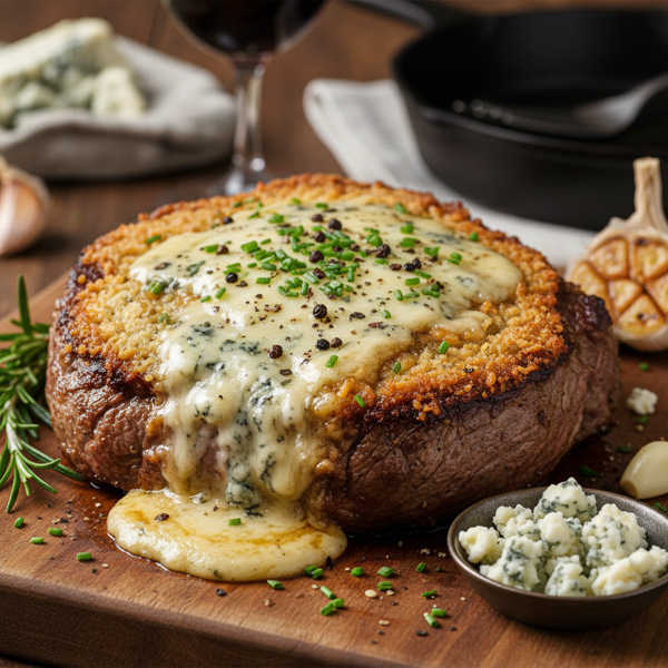Decadent Blue Cheese Ribeye recipe