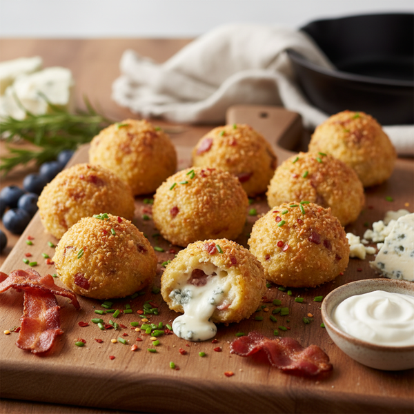 Decadent Blue Cheese & Bacon Poppers recipe