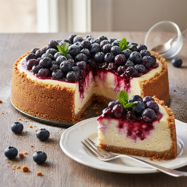Decadent Blueberry Bliss Cheesecake recipe