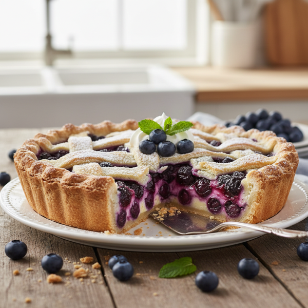 Decadent Blueberry Cream Dream Pie recipe