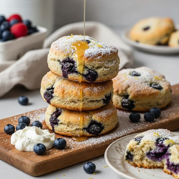 Decadent Blueberry Sour Cream Scones recipe