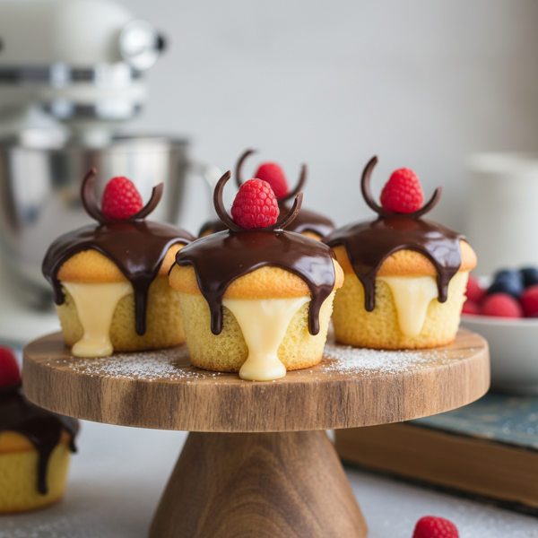 Decadent Boston Cream Pie Cupcakes recipe