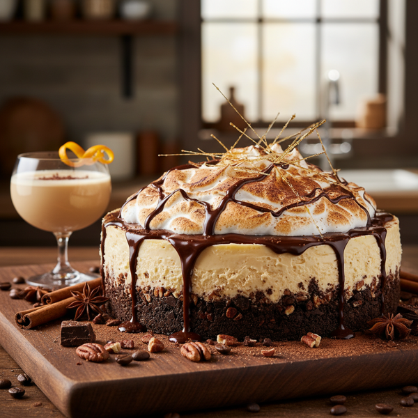 Decadent Brandy Alexander Cheesecake recipe