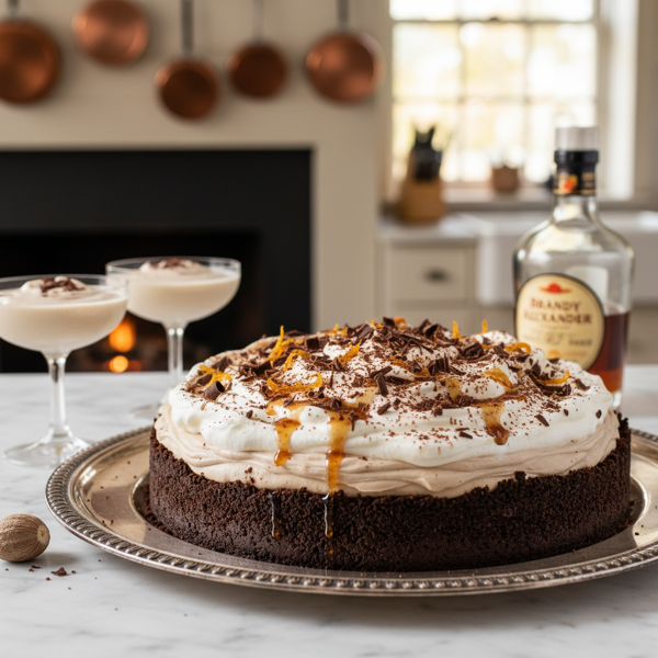 Decadent Brandy Alexander Cream Pie recipe
