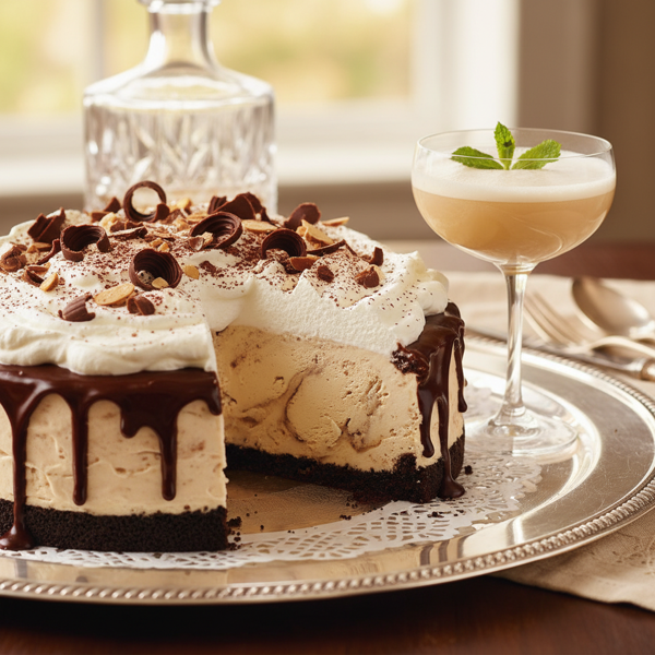 Decadent Brandy Alexander Ice Cream Pie recipe