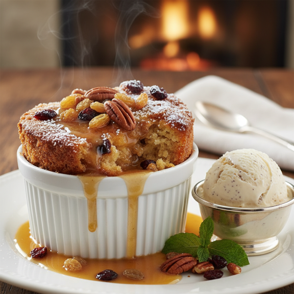 Decadent Bread Pudding with Warm Brandy Sauce recipe