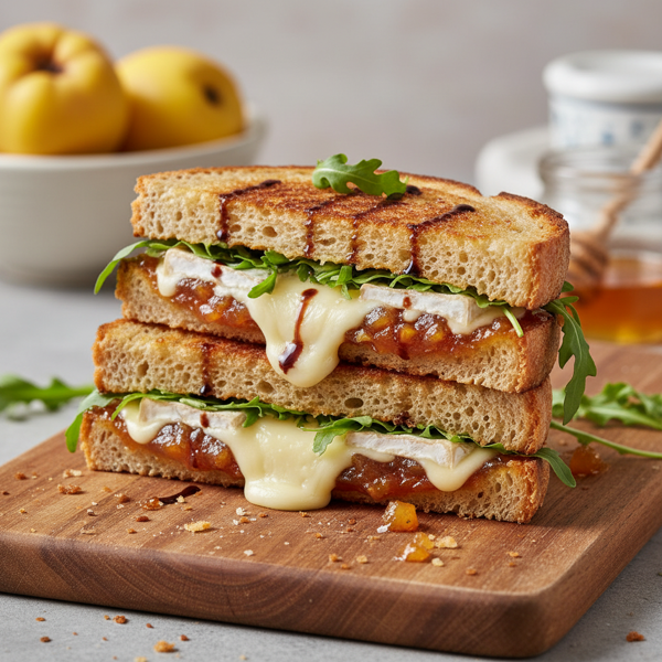 Decadent Brie & Quince Grilled Cheese recipe