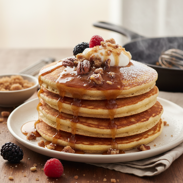 Decadent Brown Sugar Pancakes recipe