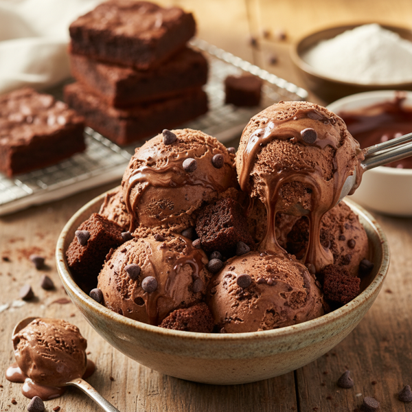 Decadent Brownie Batter Ice Cream recipe