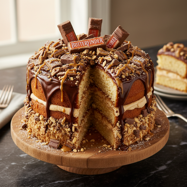 Decadent Butterfinger Delight Cake recipe