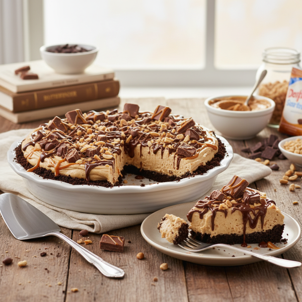 Decadent Butterfinger No-Bake Pie recipe