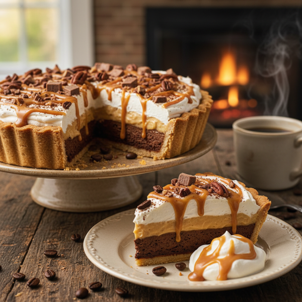 Decadent Butterscotch Coffee Delight Pie recipe